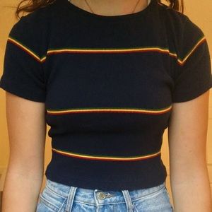 Brandy Melville Striped Helen Top